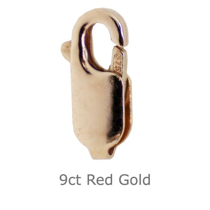 9ct Red Gold Lobster Catch 10mm