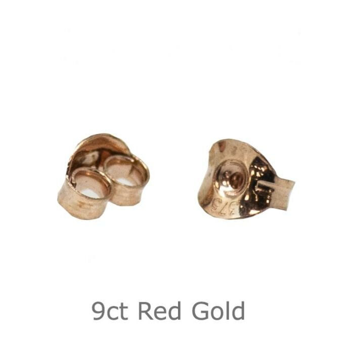 9ct RED GOLD EARRING BACK SCROLLS