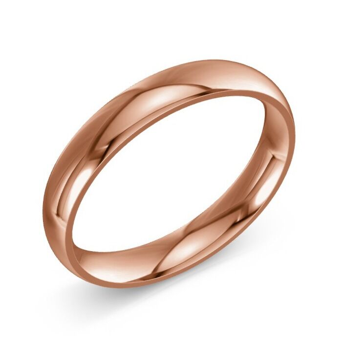 9ct Red Gold Wedding Rings