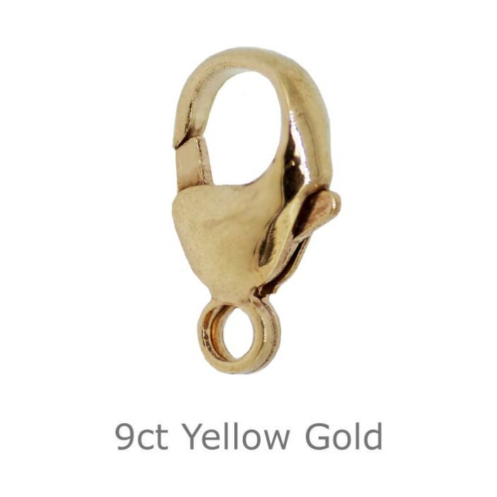 9ct yellow gold Carabiner Catch 13mm