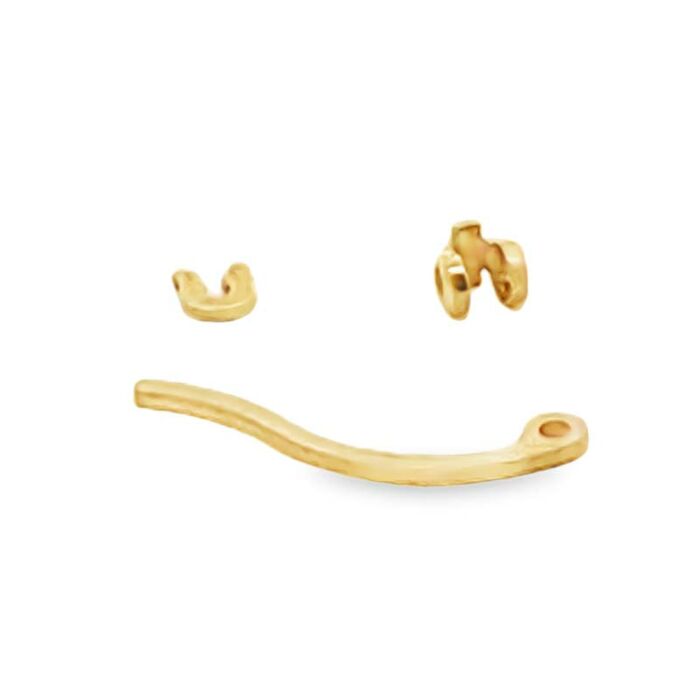 9ct Yellow Gold Creole earring joint