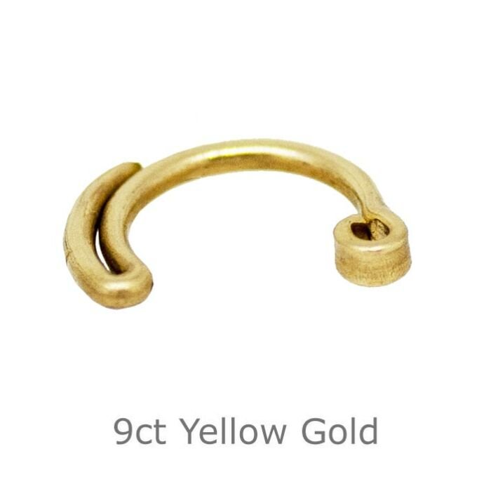 9ct Yellow Gold Padlock Hasp 11mm