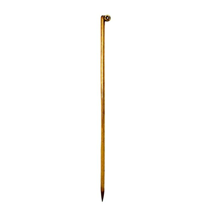 9ct yellow gold tube pin 2.5 inch
