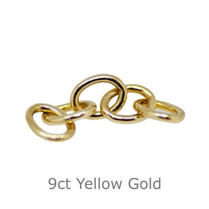 9CT YELLOW GOLD CUFFLINK CHAIN