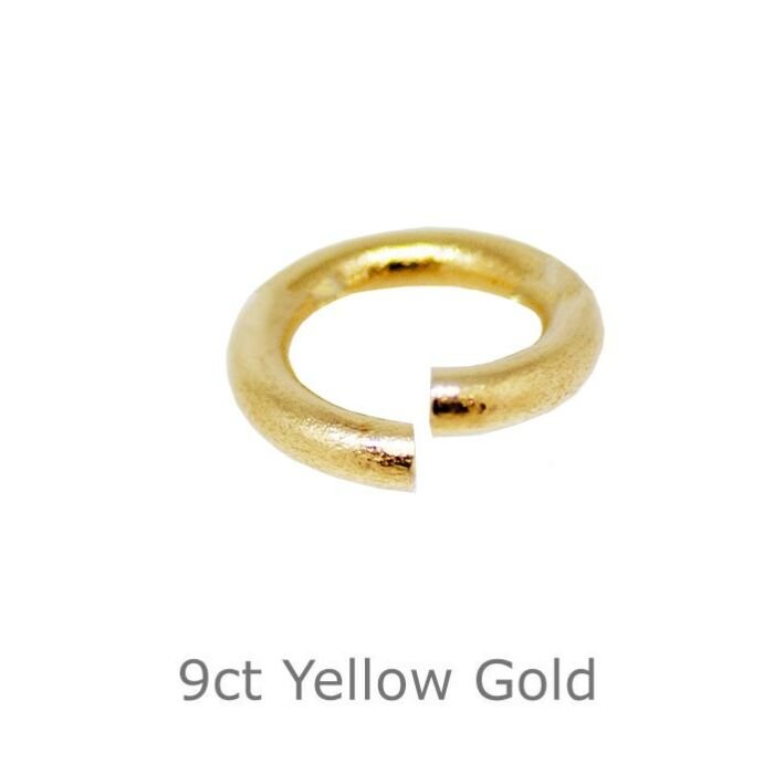 Jump Ring 3mm, heavy weight, 9ct yellow gold