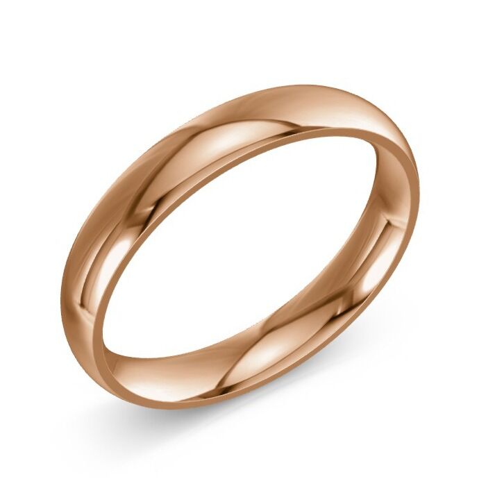 18ct Red Gold Wedding Rings