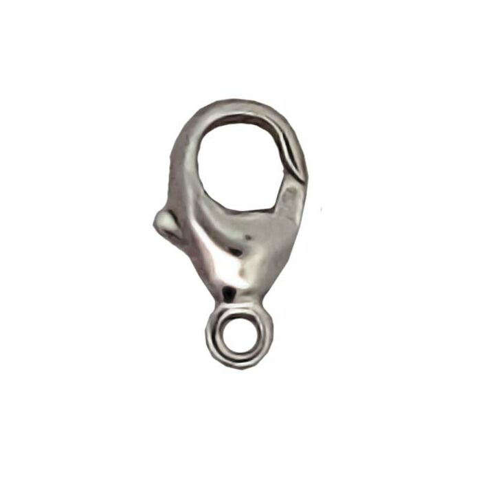 18ct White Gold 11mm Carabiner catch