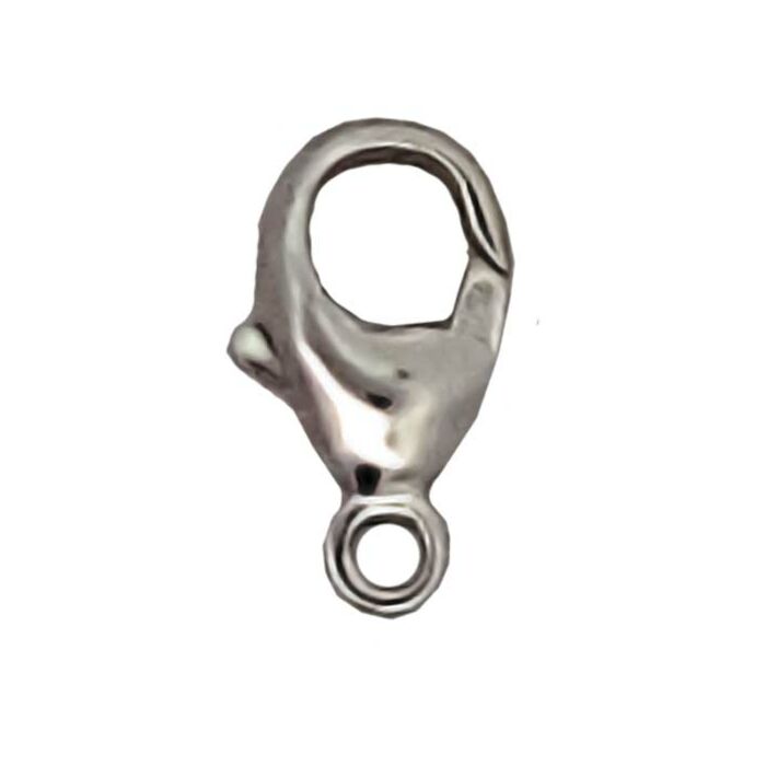 18ct White Gold 13mm Carabiner catch