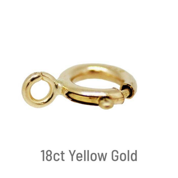 18ct Yellow Gold Bolt Ring 6mm