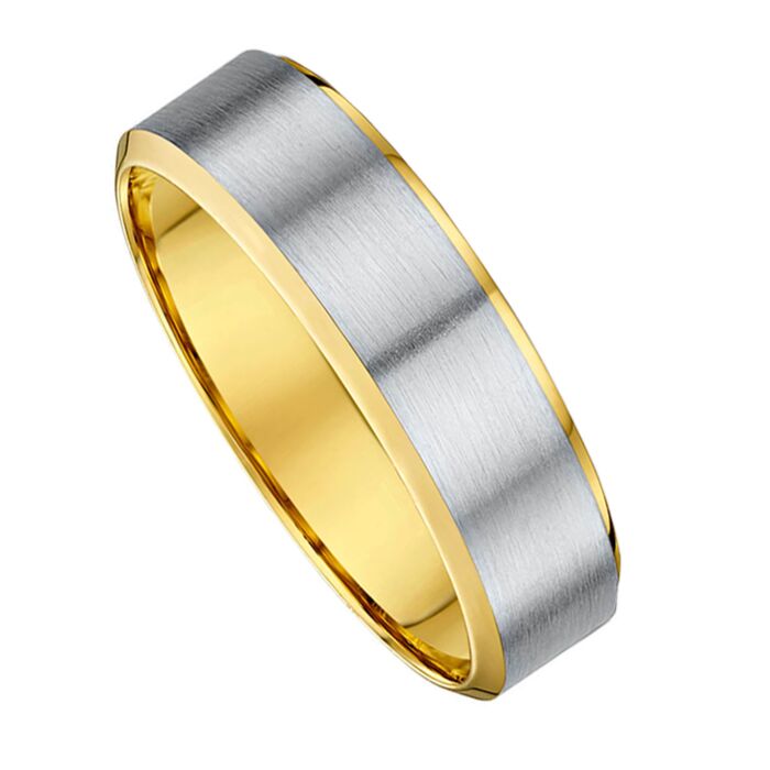 5mm Two Tone Gold Wedding Ring |  238A02