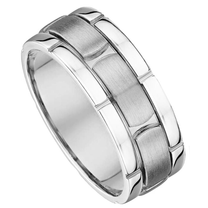 7mm Fancy Gold Wedding Ring | 416A04
