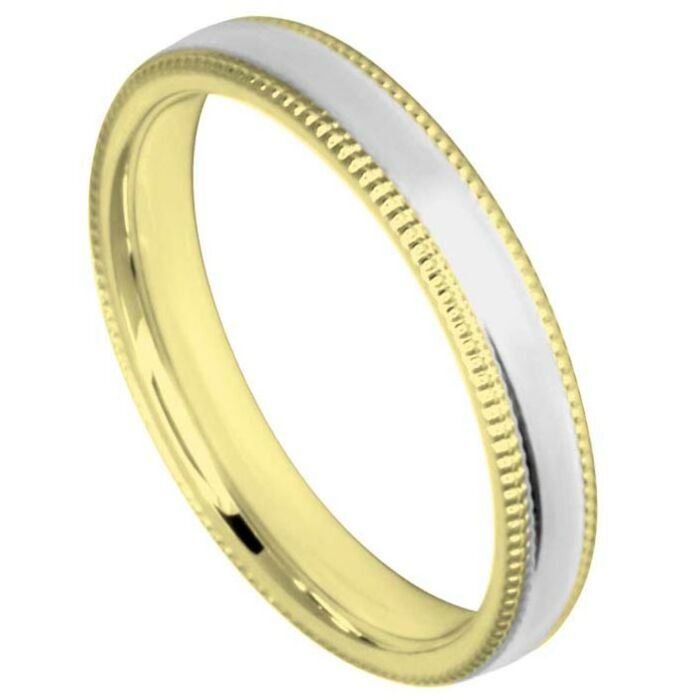 3mm Two-Colour Di-Cut Wedding Ring | C643B00G 5259