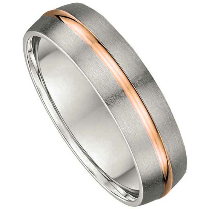 6mm Two Tone Gold Wedding Ring | 782A00