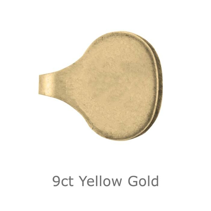 9ct yellow gold Chain End Cap 8mm