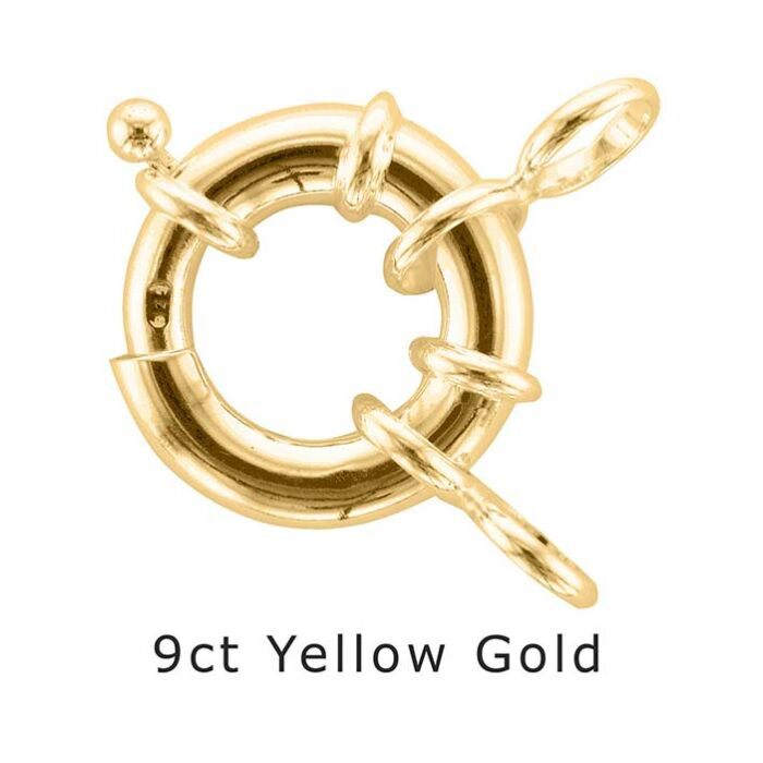 9CT YELLOW GOLD JUMBO BOLT RINGS - 16.00MM