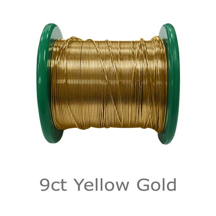 Medium solder wire 0.38mm 9ct Yellow gold