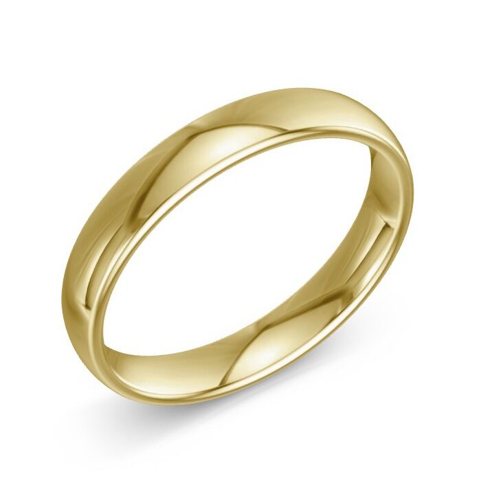 Oval 9ct Yellow Gold Wedding Rings