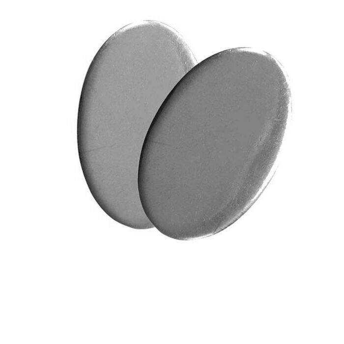 SILVER OVAL BLANK STAMPED SHAPE