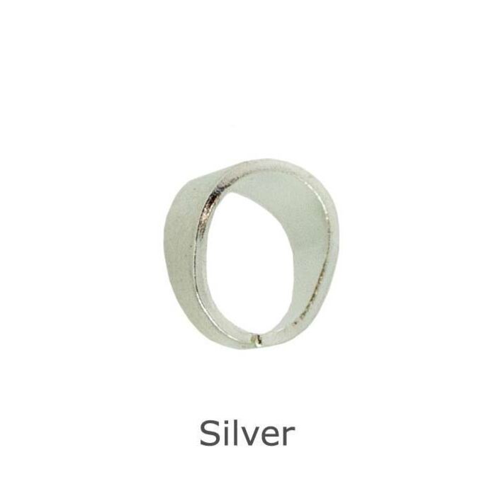 SILVER PENDANT SMALL OVAL LOOP 6.4MM HEIGHT