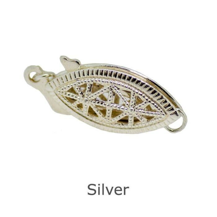 Silver pearl clasp