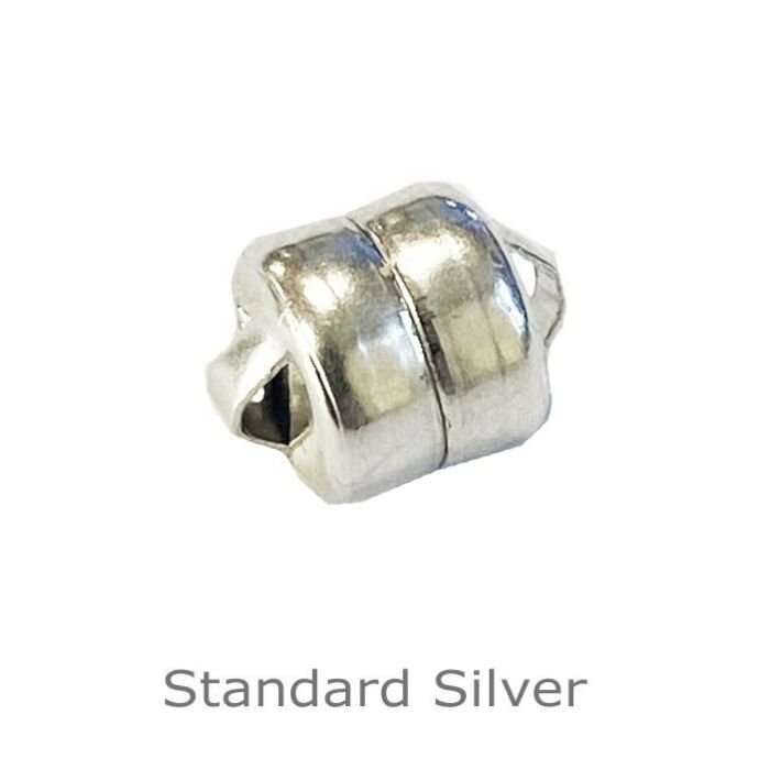 SILVER MAGNETIC CLASP WITHOUT JUMP RINGS