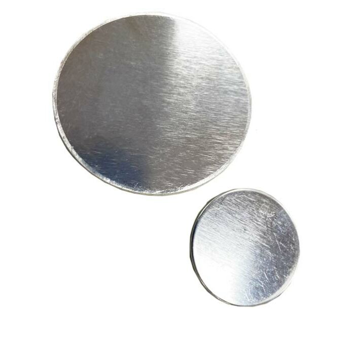 SILVER ROUND BLANK STAMPED SHAPE