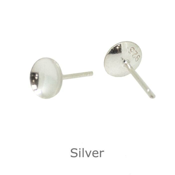 Silver Earing 5mm Cup and Post