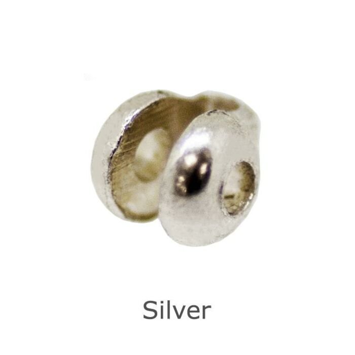 SILVER BROOCH JOINT BALL BROOCH FITTINGS SMALL SIZE 3.22MM X 2.50MM