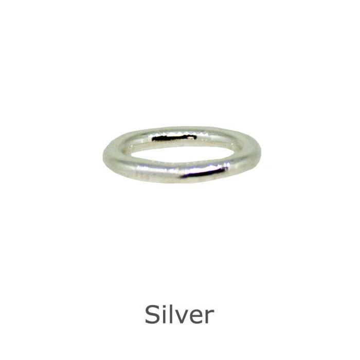Silver Oval Jump Ring open 6mm