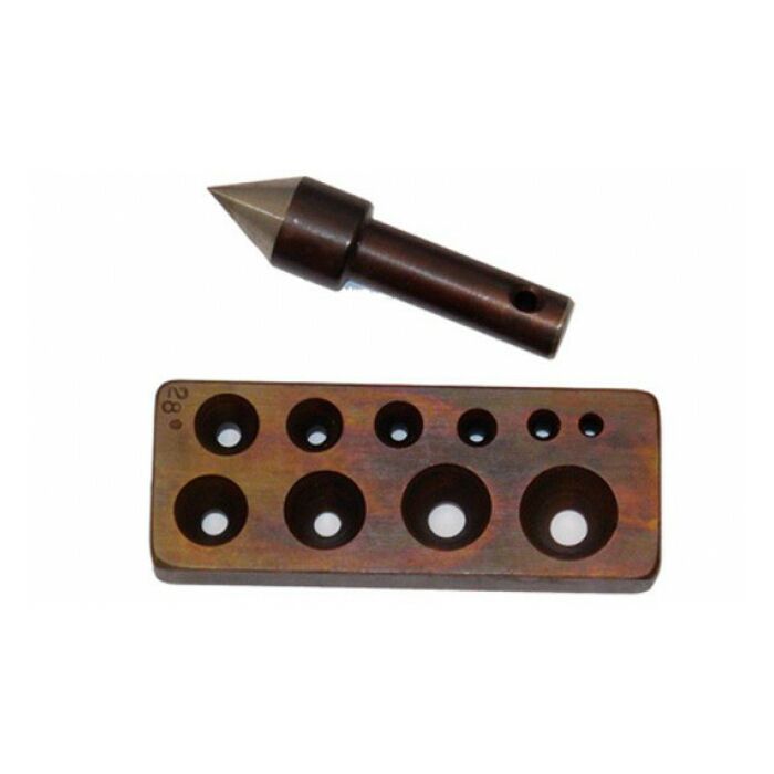 Collet Block Punch - Round Ten Holes 5.00mm - 18.00mm 28Â°