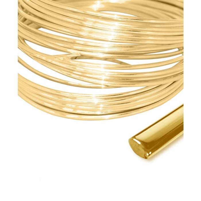 18ct Yellow Gold COURT SHAPE WIRE for jewellery