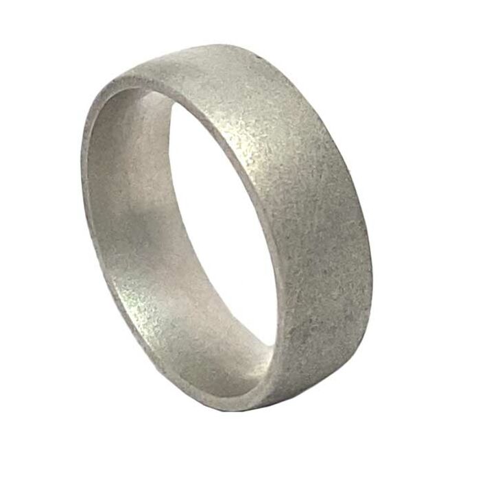 Sandblast finish wedding Ring CUT 66