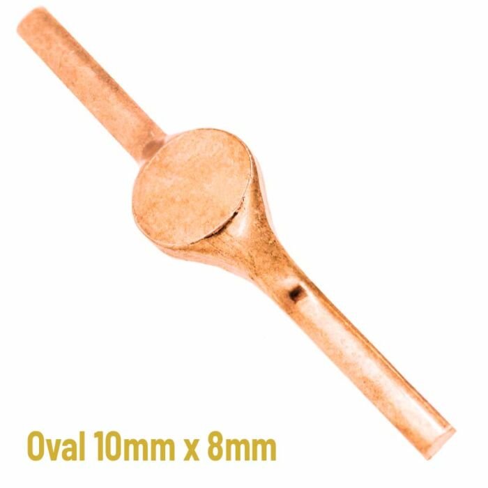 9ct Red Gold Oval signet 10mm x 8mm | Unfinished signet stamping