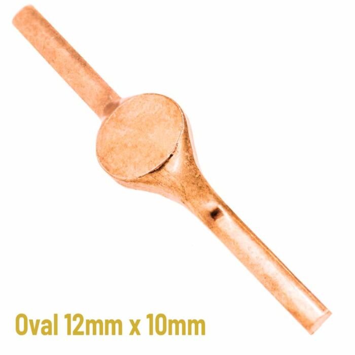 9ct Red Gold Oval signet 12mm x 10mm  | Unfinished signet stamping