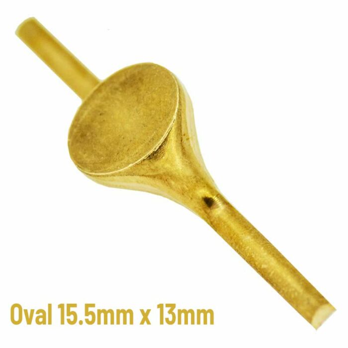 18ct Yellow Gold Oval signet 15.5mm x 13mm | Unfinished signet stamping