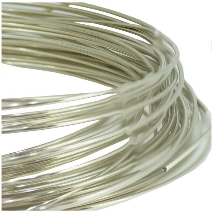 Silver Round Wire 1.5mm AgAIN Silver recycled from medical X-Ray film