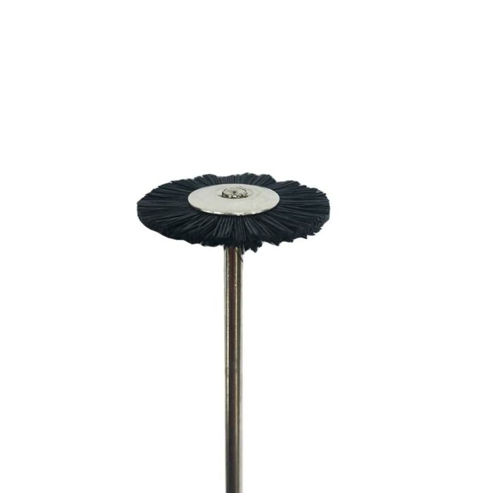 BLACK BRISTLE BRUSH PENDANT WHEEL 21MM