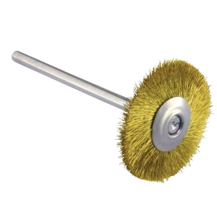 BRASS WIRE BRUSH PENDANT WHEEL 21MM