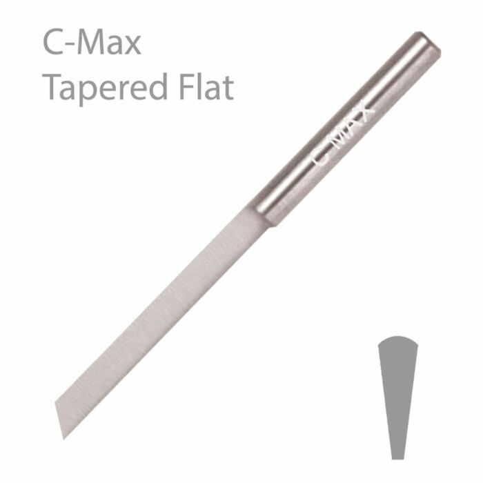 GRS C-MAX TAPERED FLAT GRAVER, NO.14, 1.4MM,  TOOLSCGR14