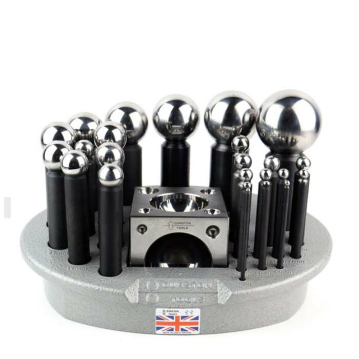 Durston 24 Punch Doming Set with Square Block and Storage Tray