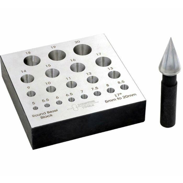Durston Bezel Block, Round, 17°, 5.00 - 20.00mm