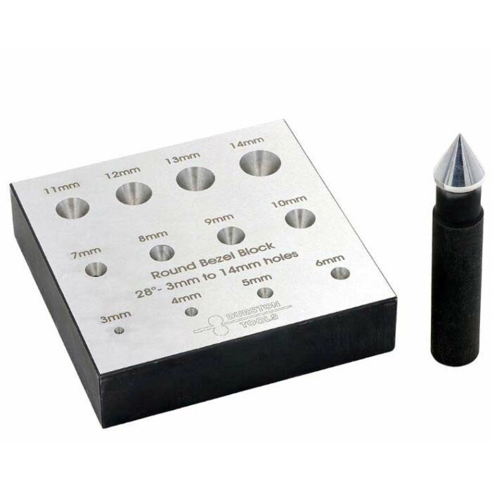 Durston Bezel Block, Round, 28°, 3.00 - 14.00mm