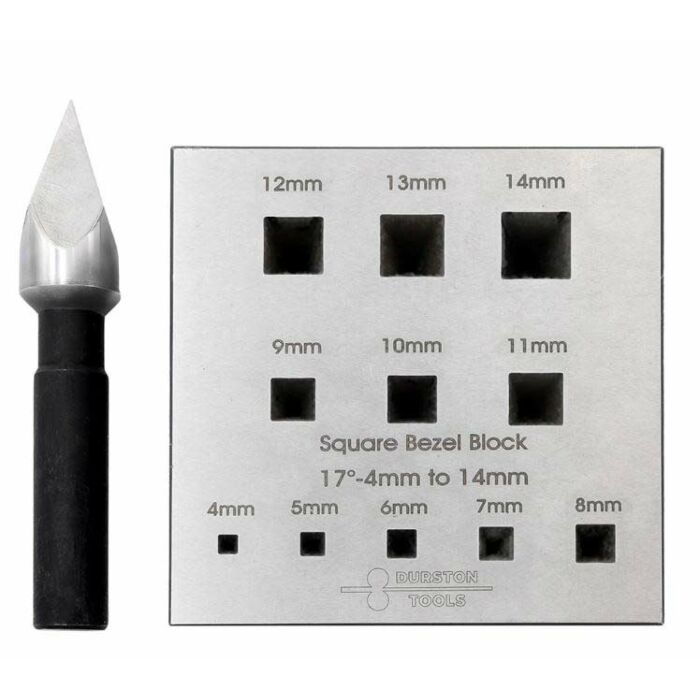 Durston Bezel Block, Square, 17°, 4.00 - 14.00mm