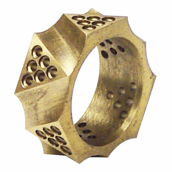 GRS BRASS PAVÉ TRIANGLE PRACTICE RING