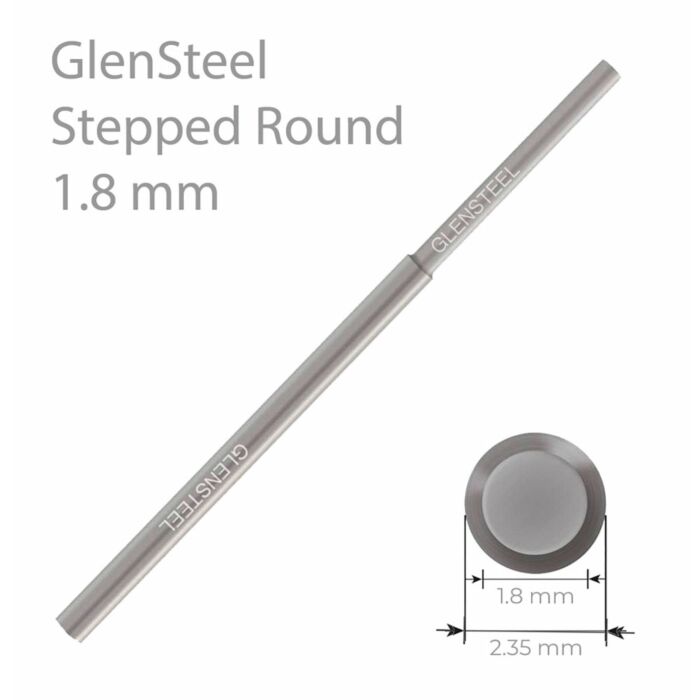 GRS GLENSTEEL STEPPED ROUND BLANK GRAVER, 1.8MM