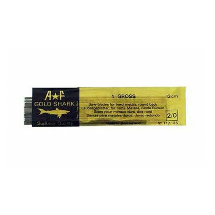 GOLD SHARK SWISS SAWBLADES, SIZE 1,  0.32mm Thickness, 18 Teeth per cm  TOOLSGSA01