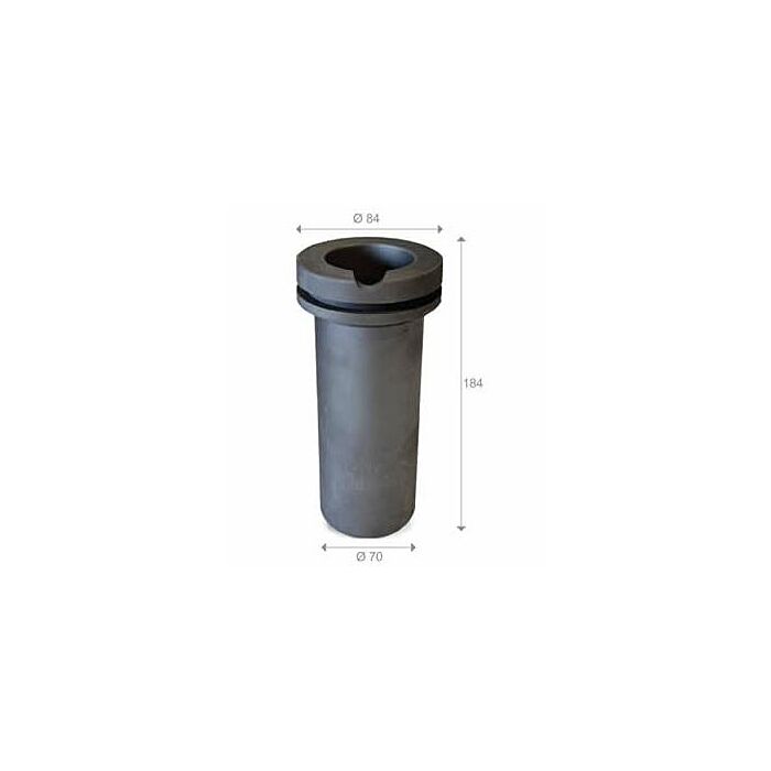 Graficarbo graphite crucible holds 4kg gold