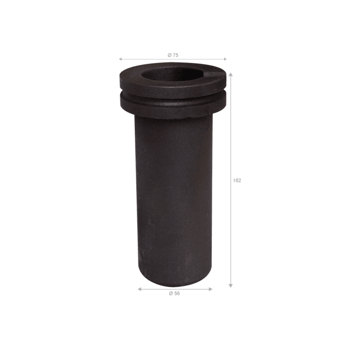 Graficarbo graphite crucible holds 2kg gold