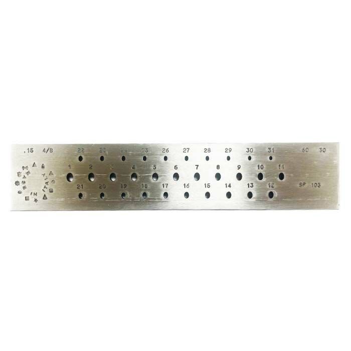 Drawplate, Oval, 31 Holes, 6.00 to 3.00mm