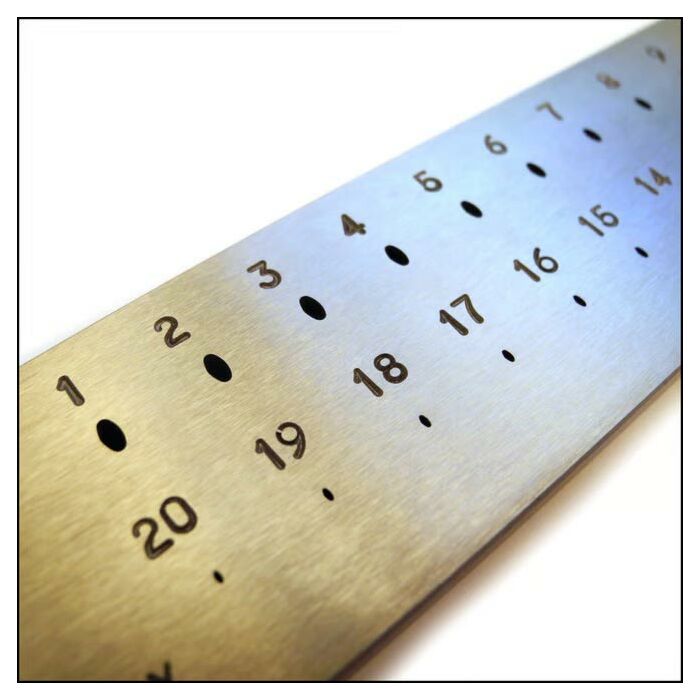 Drawplate, Oval, 20 Holes, 3.00 to 1.00mm